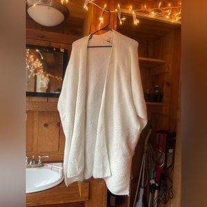 Oversized short sleeve cardigan